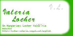 valeria locher business card